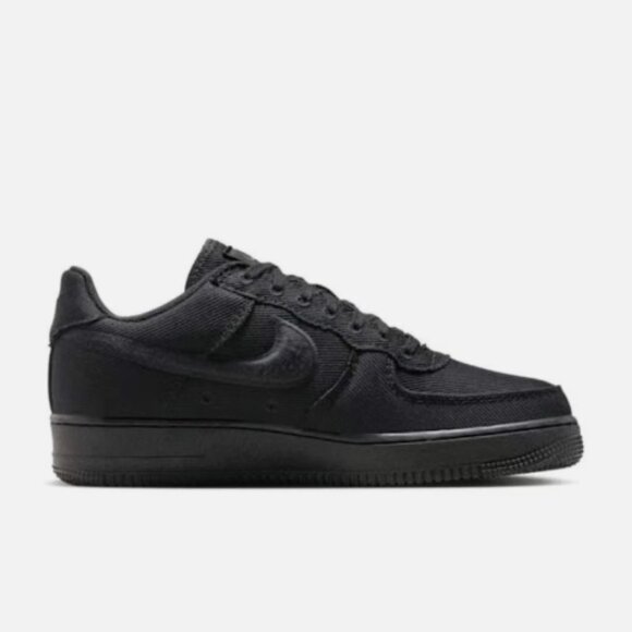 Nike Air Force 1 Low Black Canvas Men’s "MULTIPLE SIZE & FAST SHIP" - Picture 6 of 6